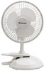 A Picture of product HLS-HCF0611AWM Holmes® 6" Convertible Clip/Desk Fan,  2 Speed, White