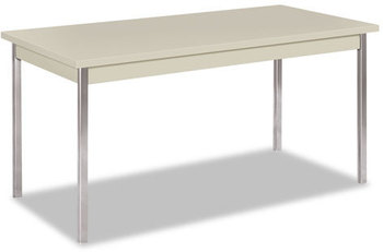 HON® Utility Table Rectangular, 60w x 30d 29h, Light Gray