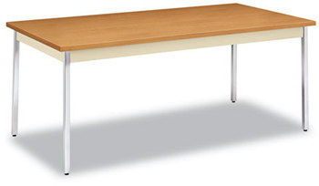 HON® Utility Table Rectangular, 72w x 36d 29h, Harvest/Putty