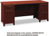 A Picture of product BSH-2960MCA103 Bush® Enterprise Collection Double Pedestal Desk,  Mocha Cherry (Box 1 of 2)