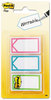A Picture of product MMM-682ARROW Post-it® Flags Arrow 1/2" & 1" Page Three Assorted Bright Colors, 60/Pack