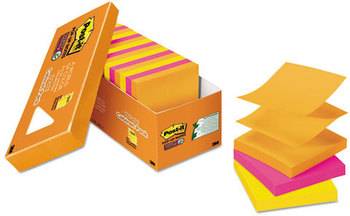 Post-it® Pop-up Notes Super Sticky Pop-up 3 x 3 Note Refills,  Rio de Janeiro, 90/Pad, 18 Pads/Pack