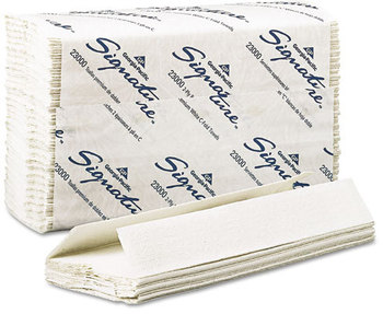 Signature® 2-Ply Premium C-Fold Paper Towel. 10.1 X 13.2 in. White. 1440 towels.