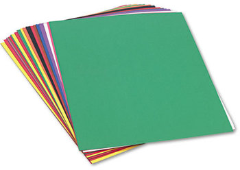 SunWorks® Construction Paper,  58 lbs., 18 x 24, Assorted, 50 Sheets/Pack