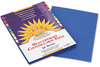 A Picture of product PAC-7503 SunWorks® Construction Paper,  58 lbs., 9 x 12, Bright Blue, 50 Sheets/Pack