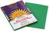 A Picture of product PAC-8003 SunWorks® Construction Paper,  58 lbs., 9 x 12, Holiday Green, 50 Sheets/Pack