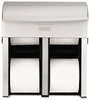 A Picture of product GEP-56748 Georgia Pacific® Professional Compact Quad® Vertical Four Roll Coreless Tissue Dispenser,  Stl, 11 3/4 x 6 9/10 x 13 1/4