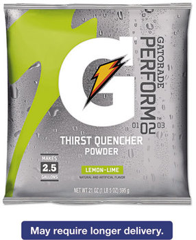 Gatorade® G2 Low Calorie Powdered Drink Mix,  Lemon-Lime, 21oz Packet, 32/Carton