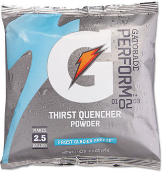 Gatorade® Thirst Quencher Powder Drink Mix,  Glacier Freeze, 21oz Packet, 32/Carton
