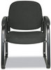 A Picture of product ALE-RL43C11 Alera® Genaro Series Half-Back Sled Base Guest Chair Fabric 25" x 24.80" 33.66", Black Seat, Back,