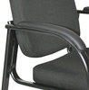 A Picture of product ALE-RL43C11 Alera® Genaro Series Half-Back Sled Base Guest Chair Fabric 25" x 24.80" 33.66", Black Seat, Back,