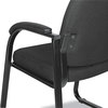 A Picture of product ALE-RL43C11 Alera® Genaro Series Half-Back Sled Base Guest Chair Fabric 25" x 24.80" 33.66", Black Seat, Back,