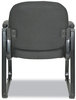 A Picture of product ALE-RL43C11 Alera® Genaro Series Half-Back Sled Base Guest Chair Fabric 25" x 24.80" 33.66", Black Seat, Back,
