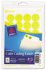 A Picture of product AVE-05469 Avery® Printable Self-Adhesive Removable Color-Coding Labels 0.75" dia, Dark Blue, 24/Sheet, 42 Sheets/Pack, (5469)