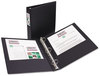 A Picture of product AVE-04401 Avery® Economy Non-View Binder with Round Rings 3 1.5" Capacity, 11 x 8.5, Black, (4401)