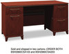 A Picture of product BSH-2972MCA103 Bush® Enterprise Collection Double Pedestal Desk,  Mocha Cherry (Box 1 of 2)