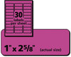 A Picture of product AVE-5970 Avery® High-Visibility ID Labels Permanent Laser 1 x 2.63, Neon Magenta, 750/Pack