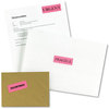 A Picture of product AVE-5970 Avery® High-Visibility ID Labels Permanent Laser 1 x 2.63, Neon Magenta, 750/Pack