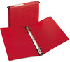 A Picture of product AVE-14803 Avery® Hanging Storage Flexible Non-View Binder with Round Rings 3 1" Capacity, 11 x 8.5, Red