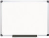 A Picture of product BVC-MA0507170 MasterVision® Value Lacquered Steel Magnetic Dry Erase Board,  36 x 48, White, Aluminum Frame