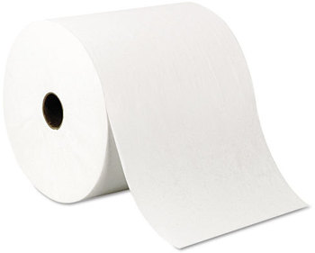 Scott® Hard Roll Towels,  8" x 1000ft, Recycled, White, 6 Rolls/Carton