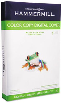 Hammermill® Color Copy Digital Cover Stock,  80 lbs., 17 x 11, Photo White, 250 Sheets