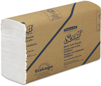 SCOTT® Multi-Fold Towels. 9.2 X 9.4 in. White. 4000 towels.