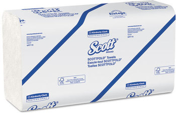 SCOTT® SCOTTFOLD* M Towels. 7.8 X 12.4 in. White. 4375 towels.