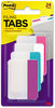 A Picture of product MMM-686PWAV Post-It® Tabs Solid Color 1/5-Cut, Assorted Pastel Colors, 2" Wide, 24/Pack