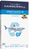 A Picture of product HAM-86704 Hammermill® Great White® 30 Recycled Copy Paper,  92 Brightness, 20lb, 8-1/2 x 14, 500 Shts/Ream
