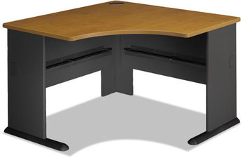 Bush® Series A Corner Desk,  Natural Cherry