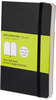 A Picture of product HBG-MS717 Moleskine® Classic Softcover Notebook,  Plain, 5 1/2 x 3 1/2, Black Cover, 192 Sheets