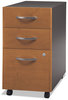 A Picture of product BSH-WC72453SU Bush® Series C Three-Drawer Mobile Pedestal File,  Natural Cherry