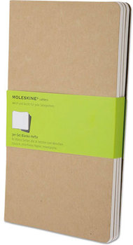 Moleskine® Cahier Journal,  Plain, 8 1/4 x 5, Kraft Brown Cover, 80 Sheets