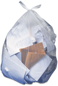 Heritage Low-Density Can Liners,  10 gal, 0.35 mil, 23 x 25, Clear, 500/Carton