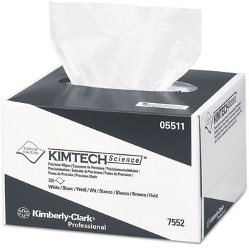 Kimtech* Precision Wipes Tissue Wiper,  POP-UP Box, 4 2/5 x 8 2/5, White, 280/BX, 60 BX/CT