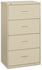 A Picture of product BSX-484LL HON® 400 Series Lateral File 4 Legal/Letter-Size Drawers, Putty, 36" x 18" 52.5"