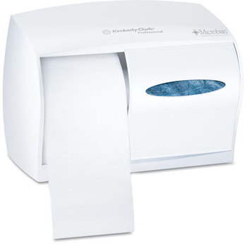Kimberly-Clark Professional* Coreless  Double Roll Tissue Dispenser,  11 1/10 x 6 x 7 5/8, White