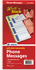 A Picture of product ABF-SC1153WS Adams® Write 'n Stick® Phone Message Book,  2 3/4 x 4 3/4, Two-Part Carbonless, 200 Forms