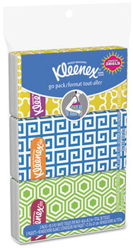 Kleenex® Facial Tissue Pocket Packs,  3-Ply, 30 Sheets/Pack, 36 Packs/Carton