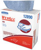 A Picture of product KCC-12890 WypAll* X90 Cloths,  Pop-Up Box, 8 3/10 x 16 4/5, Denim Blue, 68/Box, 5 Boxes/Carton