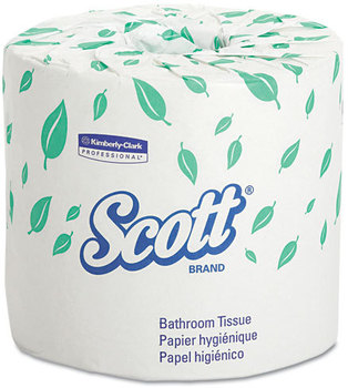 Scott® Standard Roll Bathroom Tissue,  2-Ply, 550 Sheets/Roll, 20 Rolls/Carton