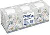 A Picture of product KCC-21200 Kleenex® White Facial Tissue,  2-Ply, Pop-Up Box, 3 Boxes/Pack, 12 Packs/Carton