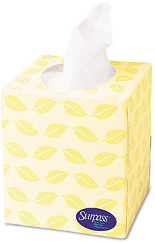 Surpass® Facial Tissue,  2-Ply, Pop-Up Box, 110/Box, 36 Boxes/Carton
