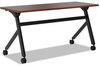 A Picture of product BSX-BMPT6024PC basyx® Multipurpose Table Flip Base Table,  60w x 24d x 29 3/8h, Chestnut