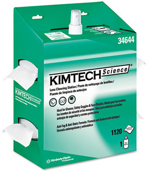 Kimtech* KIMWIPES* Lens Cleaning Station,  POP-UP Box, 1120 Wipes/Box, 4/Carton
