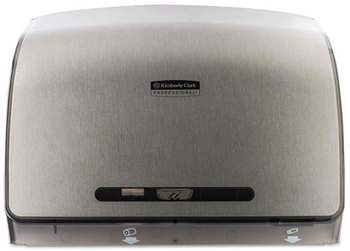 Kimberly-Clark Professional* Coreless JRT Tissue Dispenser,  14 1/10w x 5 4/5d  x 10 2/5h, Brushed Metallic