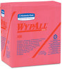 A Picture of product KCC-41029 WypAll* X80 Wipers,  1/4-Fold, HYDROKNIT, 12 1/2 x 13, Red, 50/Box, 4 Boxes/Carton