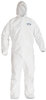 A Picture of product KCC-44323 KleenGuard™ A40 Elastic-Cuff Wrist & Ankle, & Hood Coveralls with Zipper. Size Large. White. 25/Case.