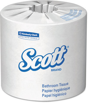 Scott® 100% Recycled Fiber Standard Roll Bathroom Tissue,  2-Ply, 506 Sheets/Roll, 80/Carton